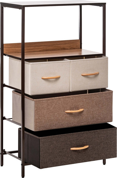 Изображение товара Комод Импэкс Leset Локи 4 ящика (коричневый/бежевый)