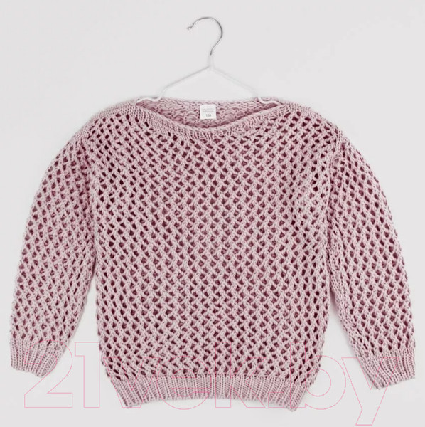 Изображение товара Джемпер детский Amarobaby Knit Trend / AB-OD21-KNITT2602/27-140 (пудровый, р.140)