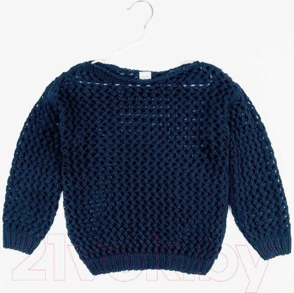 Изображение товара Джемпер детский Amarobaby Knit Trend / AB-OD21-KNITT2602/20-140 (синий, р.140)