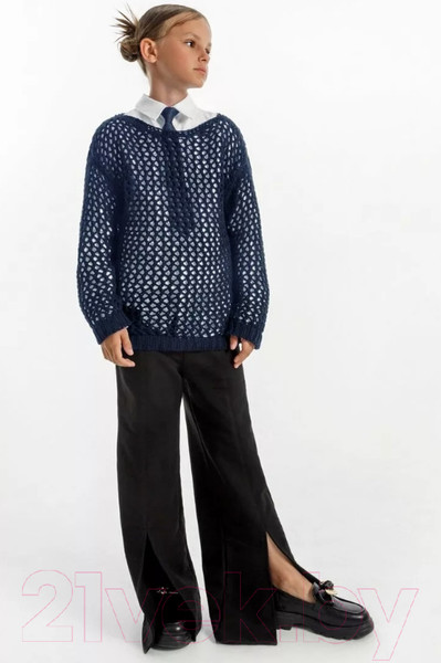 Изображение товара Джемпер детский Amarobaby Knit Trend / AB-OD21-KNITT2602/20-140 (синий, р.140)