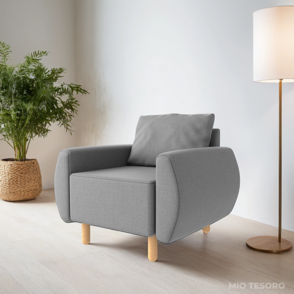 Изображение товара Кресло мягкое Mio Tesoro Тулисия (Twist 19 Grey)