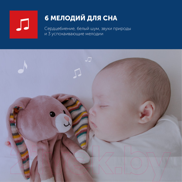 Изображение товара Мягкая игрушка Zazu Комфортер. Кролик Бекки / ZA-BECKY-01