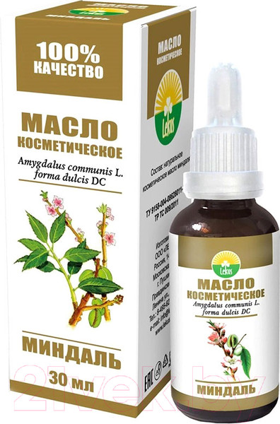 Изображение товара Масло косметическое Lekus Миндальное с пипеткой (30мл)