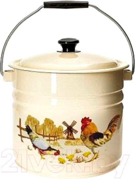 Изображение товара Ведро КМЗ Подворье 41204-222/6-У2 (слоновая кость)