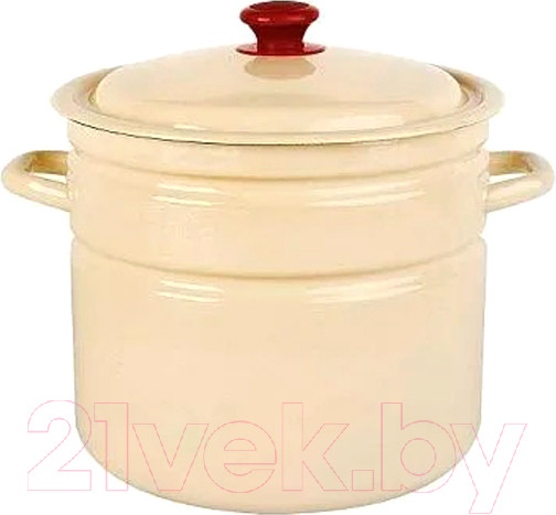 Изображение товара Кастрюля КМЗ 41804-222-У2 (10л, слоновая кость)