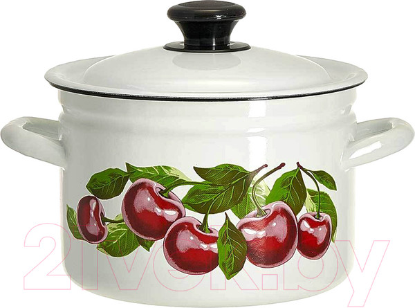 Изображение товара Кастрюля КМЗ Вишневый сад 41704-142/6-У4 (белый)