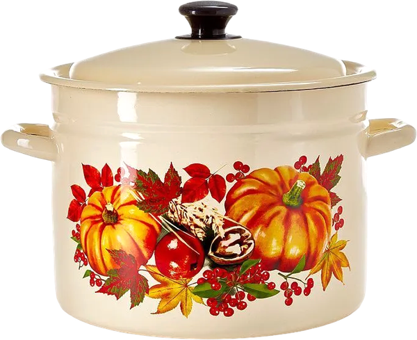 Изображение товара Кастрюля КМЗ 41804-162/6-У4 (слоновая кость с рисунком)