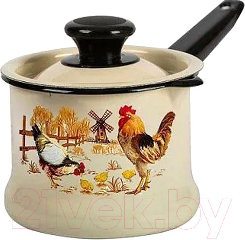 Изображение товара Ковш КМЗ Подворье 90204-072/4 (слоновая кость, с крышкой)