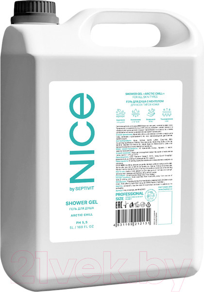 Изображение товара Гель для душа NICE by Septivit Arctic Chill (5л)