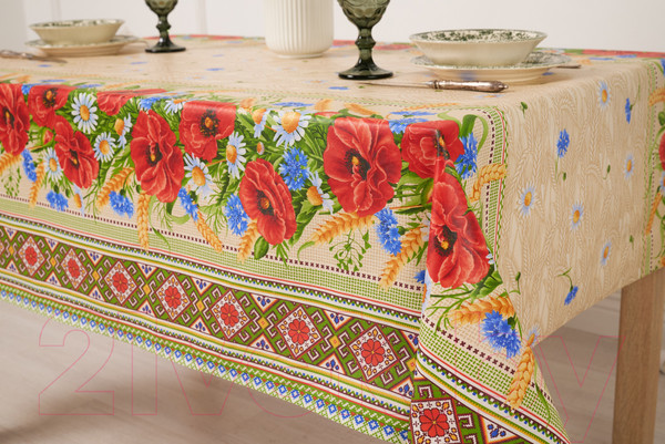 Изображение товара Скатерть Stolima Горница 1005 Полевой (160x140)