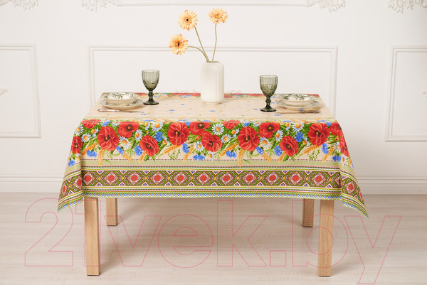 Изображение товара Скатерть Stolima Горница 1005 Полевой (160x140)