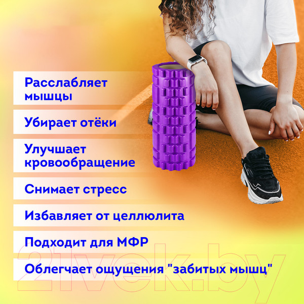 Изображение товара Набор для фитнеса Daswerk 2 в 1 / 680026 (2шт, фиолетовый/черный)