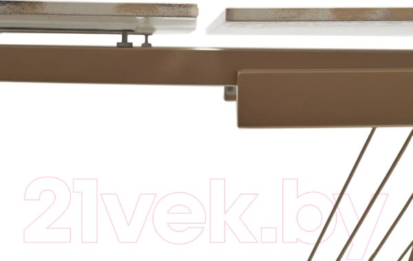 Изображение товара Обеденный стол M-City Accera New 160 / 614M05350 (Grand Jade Solid Ceramic/шампань)