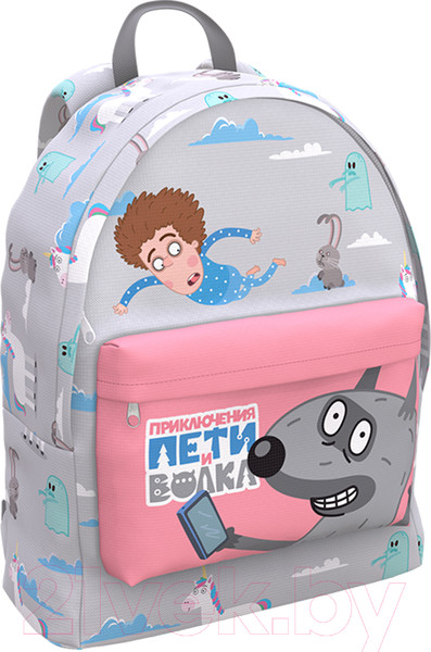 Изображение товара Школьный рюкзак Erich Krause EasyLine 17L Приключения Пети и Волка. Полет / 60134