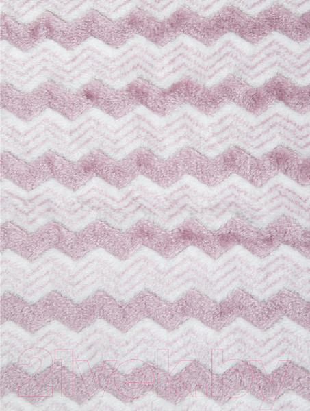 Изображение товара Плед TexRepublic Absolute Зигзаг Двухцветный Flannel 200x220см / 92578 (сиреневый)