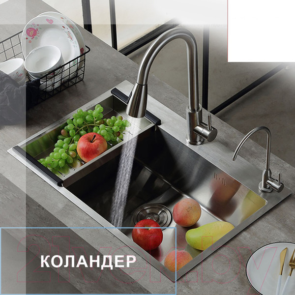 Изображение товара Мойка кухонная Futur FK 4548 Eco Embossing (нержавеющая сталь)