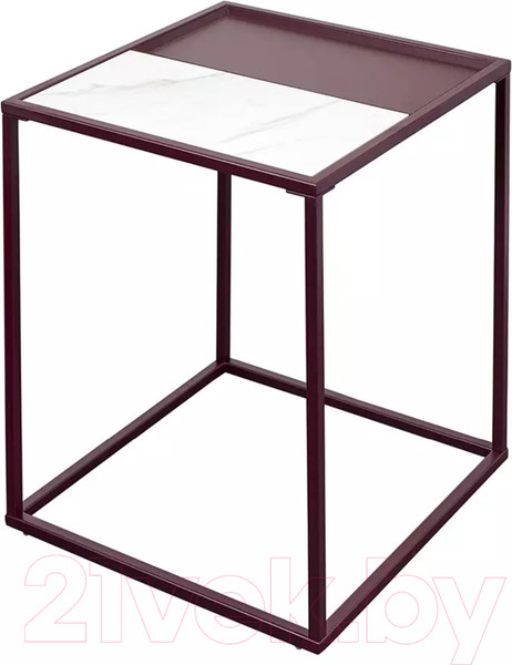 Изображение товара Журнальный столик Bergenson Bjorn Mayen / BB0000486 (белый/сливовый)