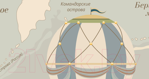 Изображение товара Фотообои листовые ФабрикаФресок Карта детская с самолетами / 044265 (400x265)