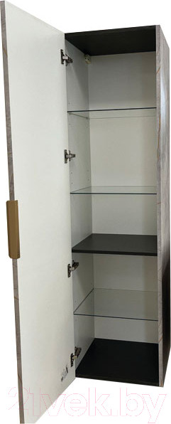 Изображение товара Шкаф-пенал для ванной Garda Onda 22Н-300_PVC (золотой мрамор)