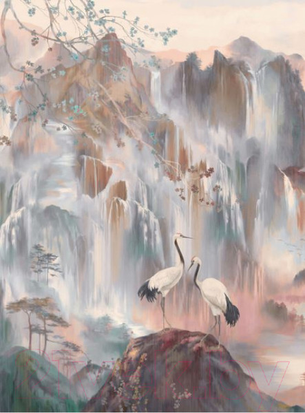 Изображение товара Фотообои листовые ФабрикаФресок Афреска Аисты / 062270 (200x270)