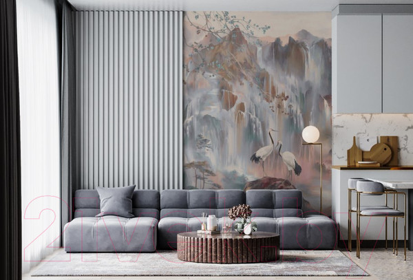 Изображение товара Фотообои листовые ФабрикаФресок Афреска Аисты / 062270 (200x270)