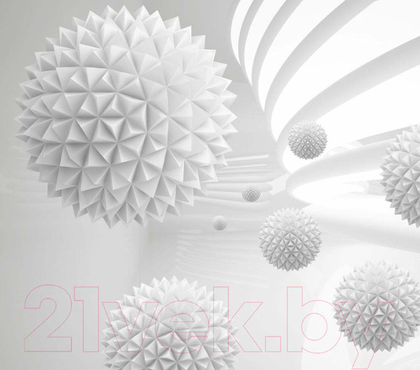 Изображение товара Фотообои листовые ФабрикаФресок 3D Шары светлые / 083265 (300x265)