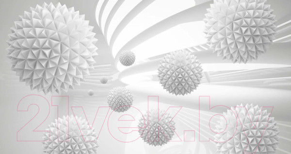 Изображение товара Фотообои листовые ФабрикаФресок 3D Шары светлые / 085265 (500x265)