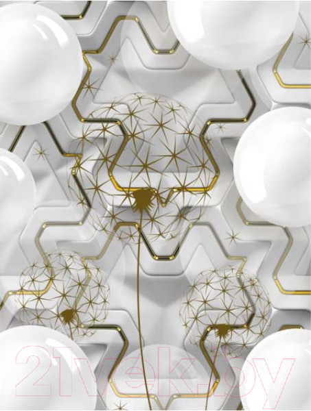 Изображение товара Фотообои листовые ФабрикаФресок 3D Одуванчики / 092265 (200x265)