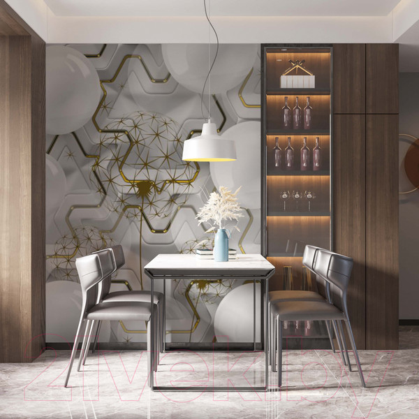 Изображение товара Фотообои листовые ФабрикаФресок 3D Одуванчики / 092265 (200x265)