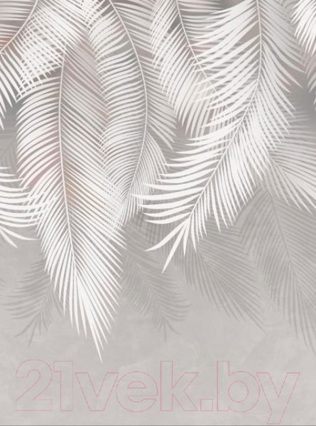 Изображение товара Фотообои листовые ФабрикаФресок Пальмовые листья Бетон / 132270 (200x270)