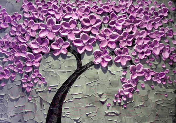 Изображение товара Фотообои листовые ФабрикаФресок Фиолетовое дерево / 164280 (400x280)