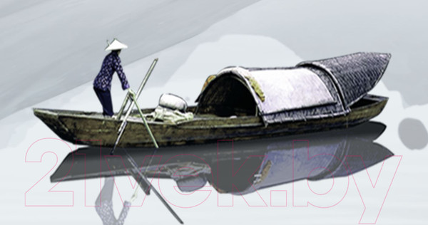 Изображение товара Фотообои листовые ФабрикаФресок Акварельная Япония и горы / 173265 (300x265)