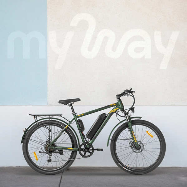 Изображение товара Электровелосипед MyWay Rock 350 27.5 (19, зеленый матовый)