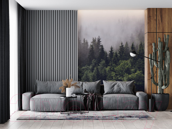 Изображение товара Фотообои листовые ФабрикаФресок Туманный лес / 192280 (200x280)