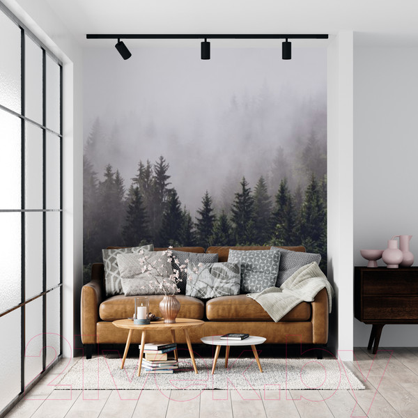 Изображение товара Фотообои листовые ФабрикаФресок Туманный лес / 192280 (200x280)