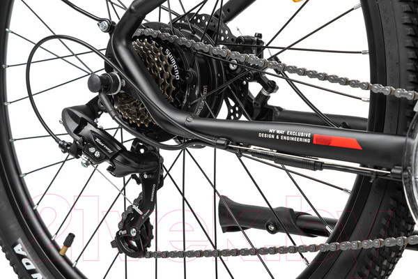 Изображение товара Электровелосипед MyWay Hill 250 27.5 (19, черный матовый)