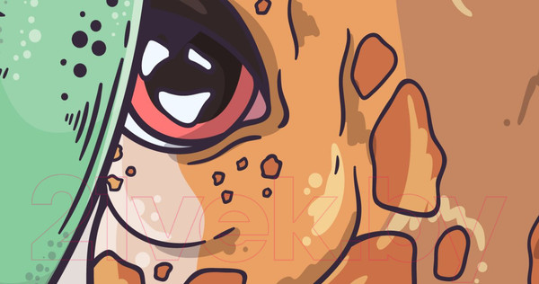 Изображение товара Фотообои листовые ФабрикаФресок Детские Веселые жирафы / 253270 (300x270)