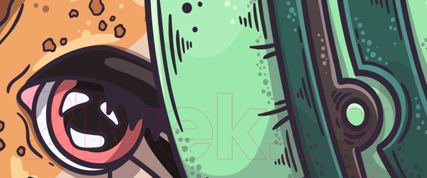 Изображение товара Фотообои листовые ФабрикаФресок Детские Веселые жирафы / 256270 (600x270)