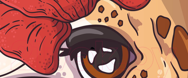 Изображение товара Фотообои листовые ФабрикаФресок Детские Веселые жирафы / 256270 (600x270)