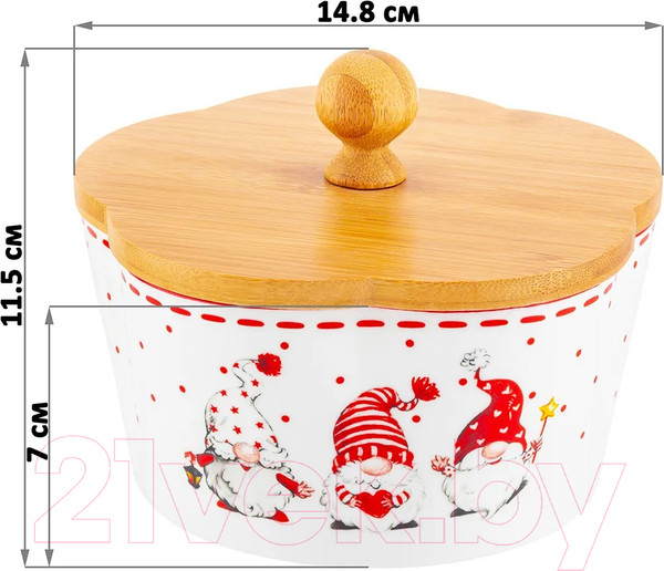 Изображение товара Емкость для хранения Elan Gallery Веселые гномики / 540616