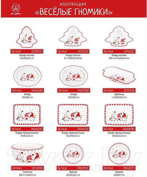 Изображение товара Емкость для хранения Elan Gallery Веселые гномики / 540617