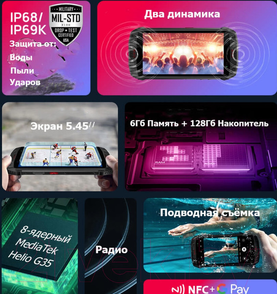 Изображение товара Смартфон Ulefone Armor 15 6GB/128GB (красный)