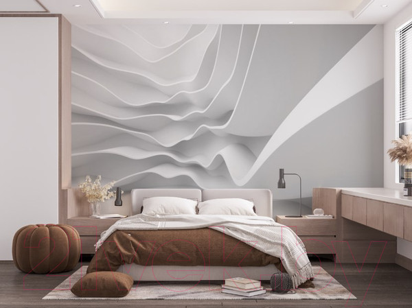 Изображение товара Фотообои листовые ФабрикаФресок 3D Абстракция Волны / 344270 (400x270)