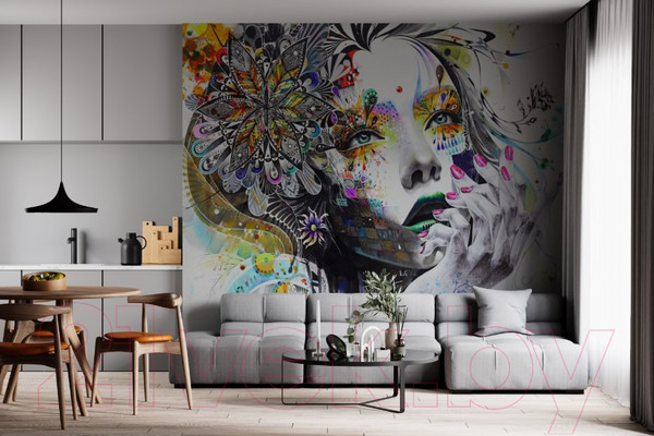 Изображение товара Фотообои листовые ФабрикаФресок 3D арт Девушка / 354270 (400x270)