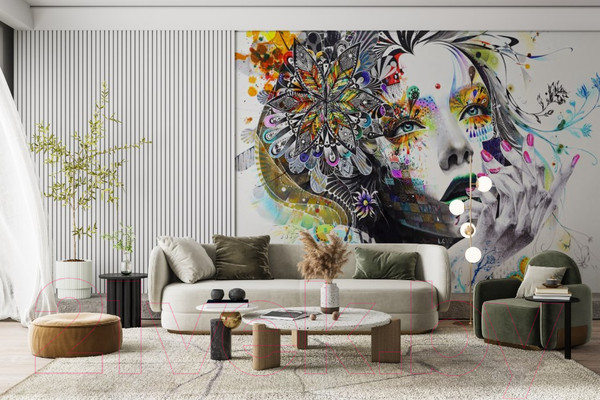 Изображение товара Фотообои листовые ФабрикаФресок 3D арт Девушка / 354270 (400x270)