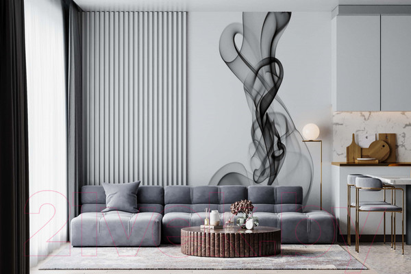 Изображение товара Фотообои листовые ФабрикаФресок Черные флюиды / 434270 (400x270)