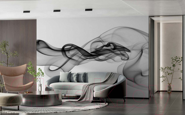 Изображение товара Фотообои листовые ФабрикаФресок Черные флюиды / 434270 (400x270)