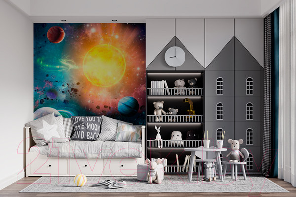 Изображение товара Фотообои листовые ФабрикаФресок Космос / 462270 (200x270)