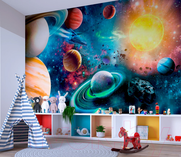 Изображение товара Фотообои листовые ФабрикаФресок Космос / 463270 (300x270)