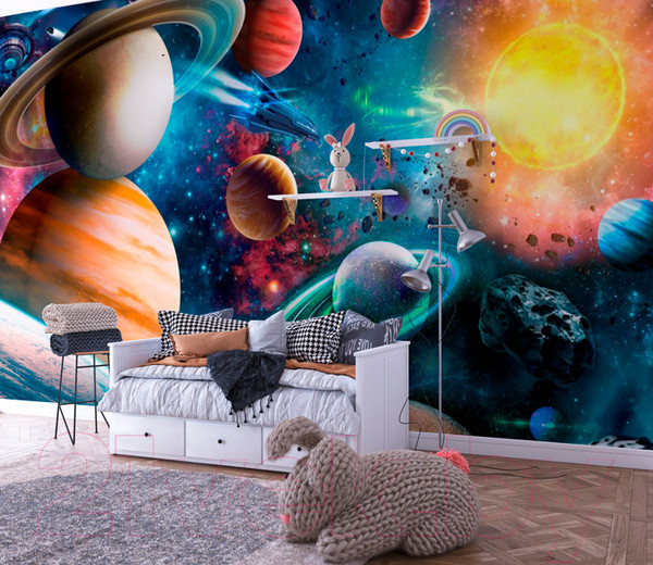 Изображение товара Фотообои листовые ФабрикаФресок Космос / 465270 (500x270)